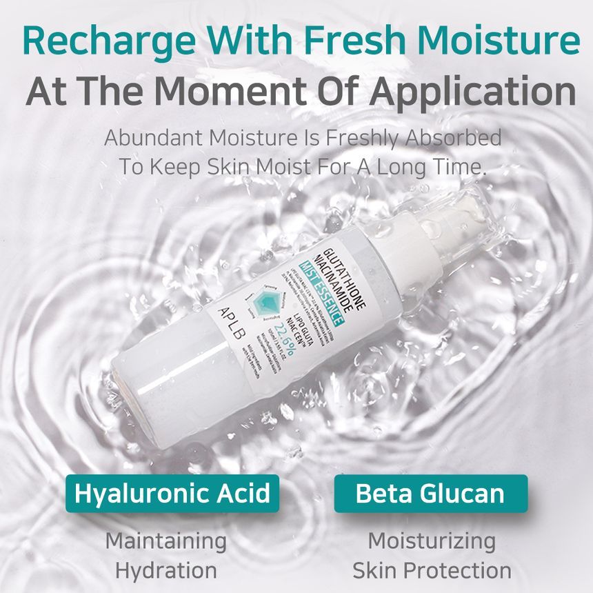 aplb - glutathione niacinamide mist essence APLB Glutathione Niacinamide Mist Essence 105ml / 3.55 fl. oz