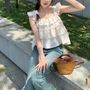Sleeveless Square Neck Babydoll Blouse