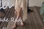 Cap-Sleeve V-Neck Floral Print Asymmetrical Ruffle Trim Ruched A-Line Dress