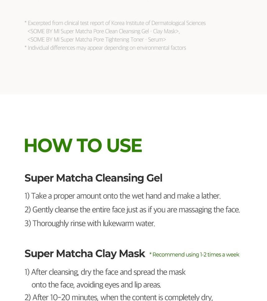 SOME BY MI Super Matcha Pore Care Starter Kit (Inc. 4 Items