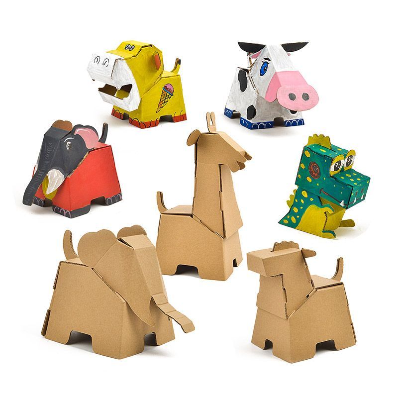 Little Cubs - Animal Cardboard DIY Art Craft | YesStyle
