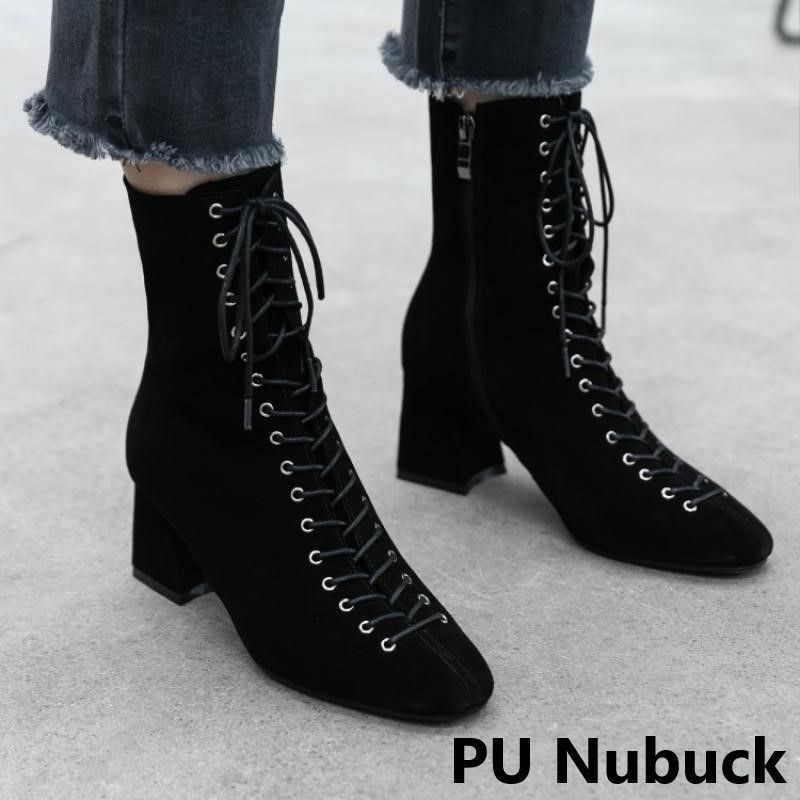 reformation black lace up boots