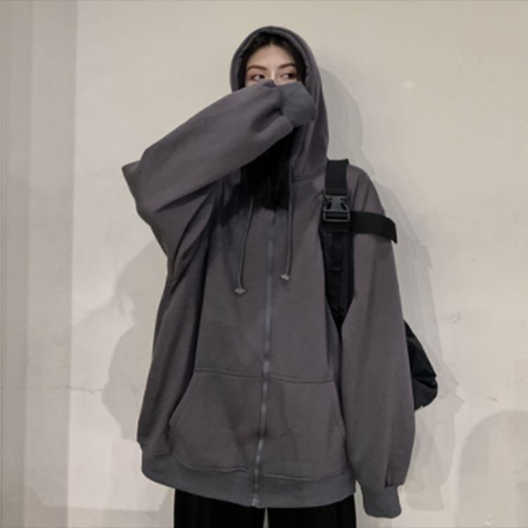 oversized zip hoodie