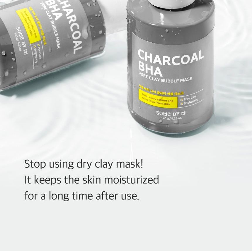 Buy SOME BY MI - Charcoal BHA Pore Clay Bubble Mask in Bulk |  AsianBeautyWholesale.com