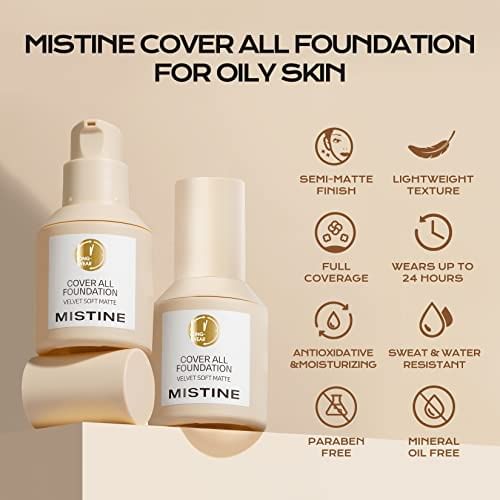 Buy MISTINE Mistine Cover All Foundation Velvet Soft Matte (Gold