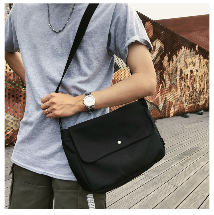 SUNMAN Canvas Messenger Bag YesStyle