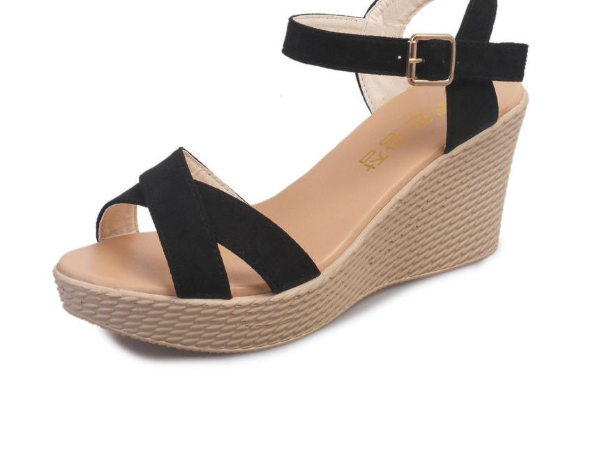 YIVIS Ankle-Strap Wedge Sandals | YesStyle