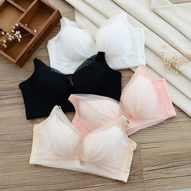 Zenui Lace Panel Bra YesStyle