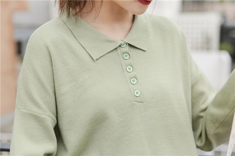collared henley sweater
