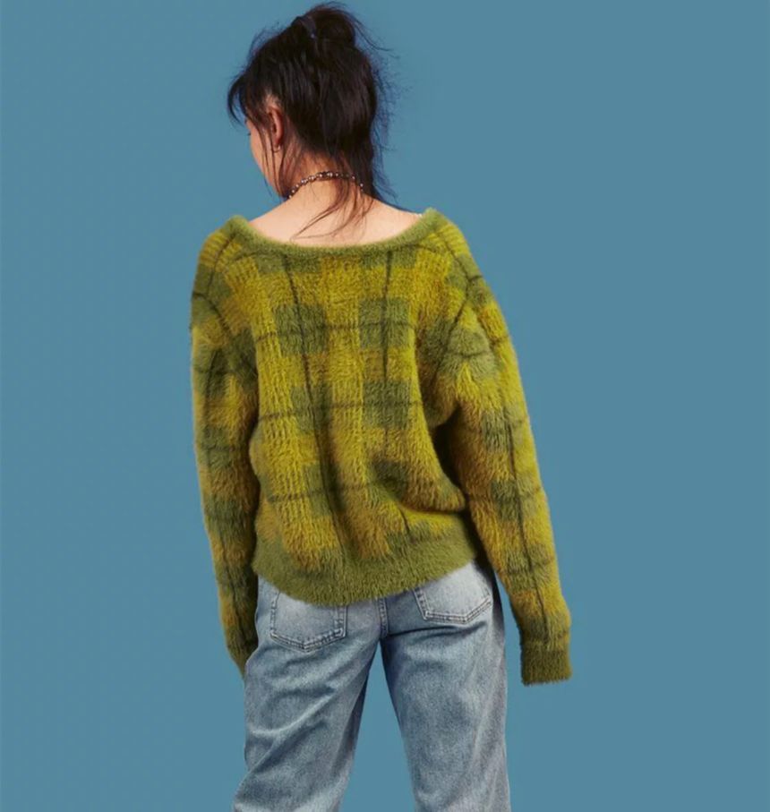 zepto plaid cardigan