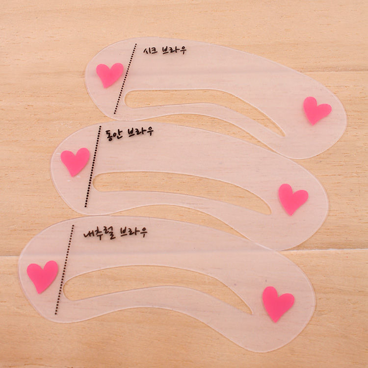 Gold Beam Eyebrow Stencil YesStyle