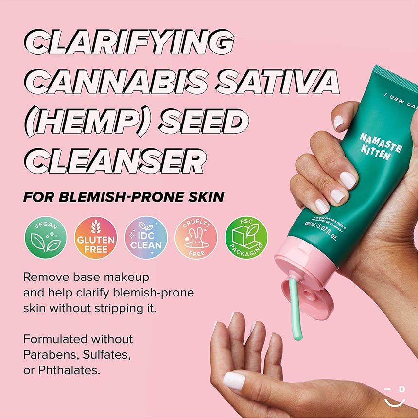 Buy I DEW CARE - Namaste Kitten Clarifying Cannabis Sativa (Hemp) Seed Oil  Cleanser in Bulk | AsianBeautyWholesale.com