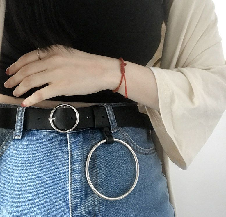 belt with circle ring