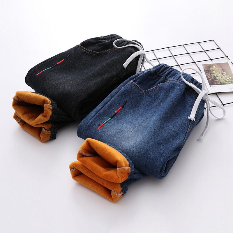 fleece lined slim fit jeans