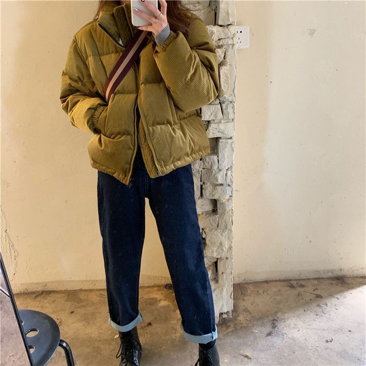 chunky corduroy puffer jacket