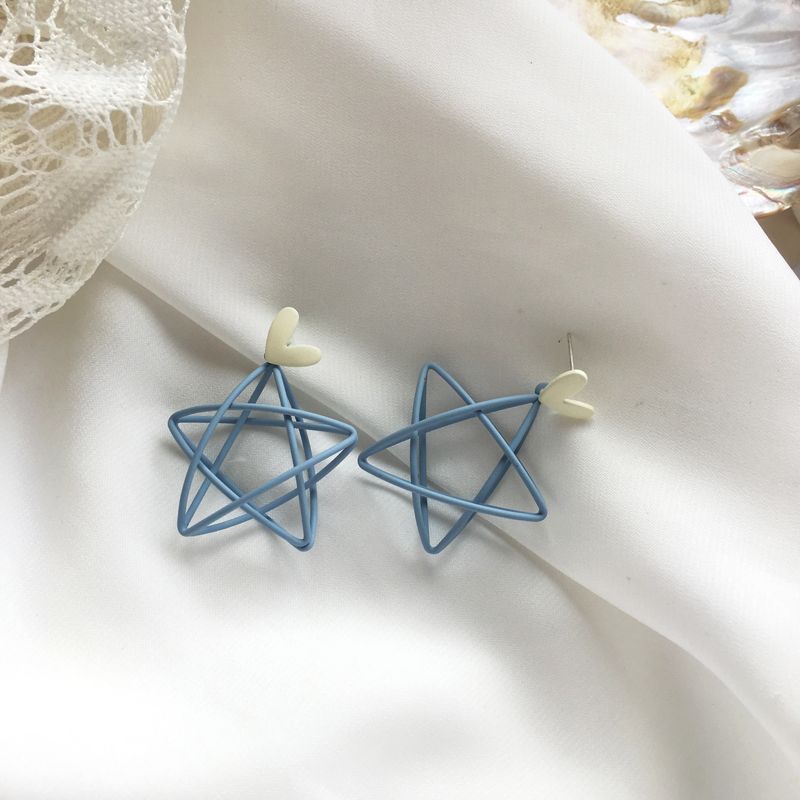 hollyhock - 合金星星耳坠