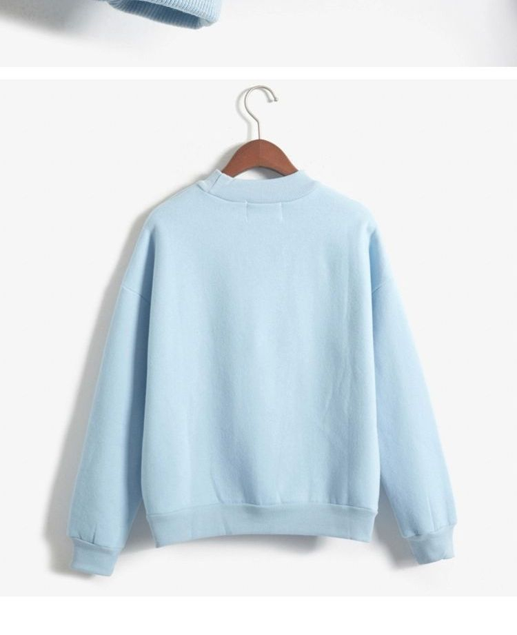 Fairy Essential Mock-Neck Plain Pullover | YesStyle