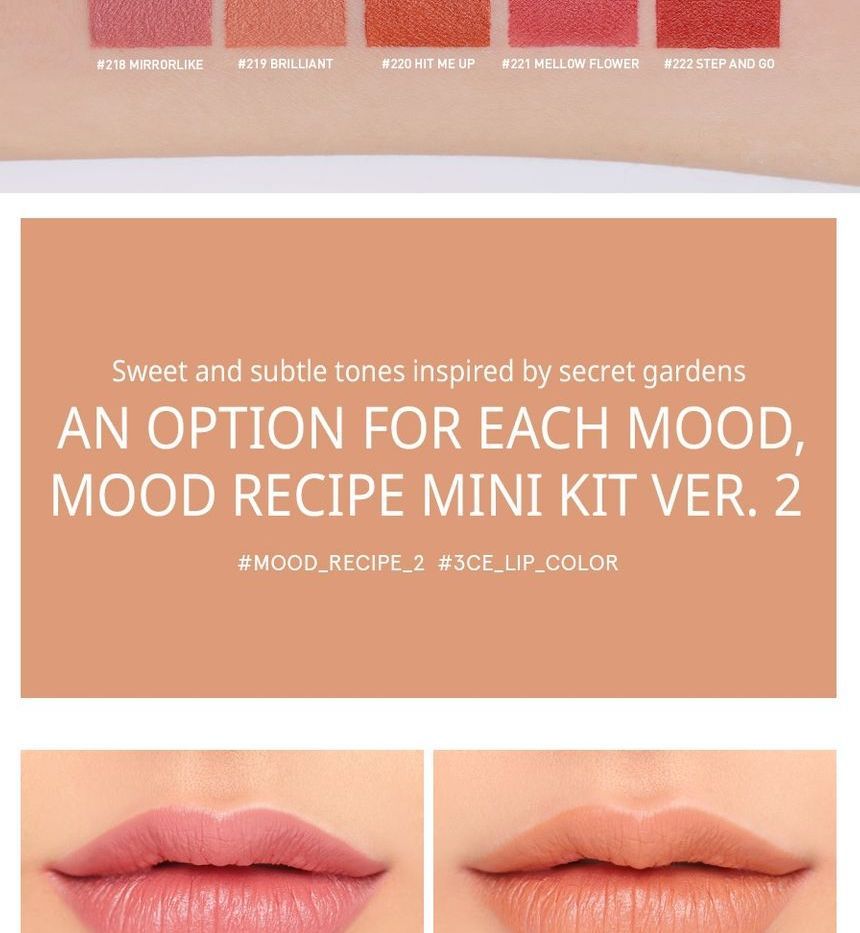 Buy 3ce Mood Recipe Lip Color Mini Kit 2 In Bulk Asianbeautywholesale Com