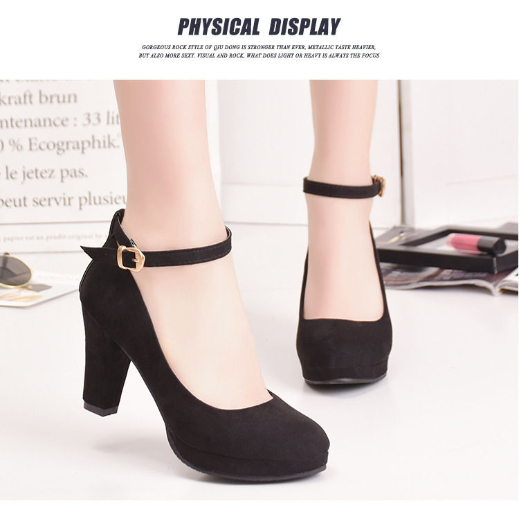 block heel ankle strap