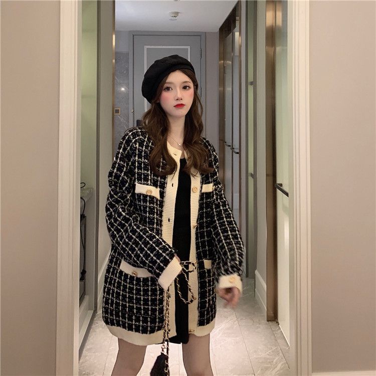 Dshe - Plaid Cardigan | YesStyle