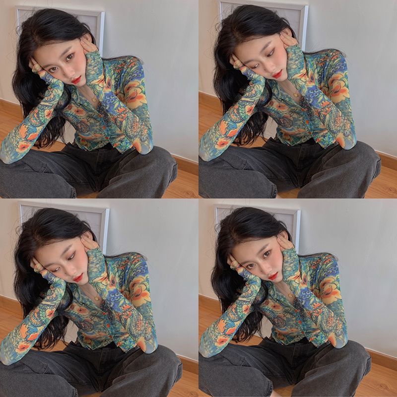 Alfie - Floral Printed Long-Sleeve Top 