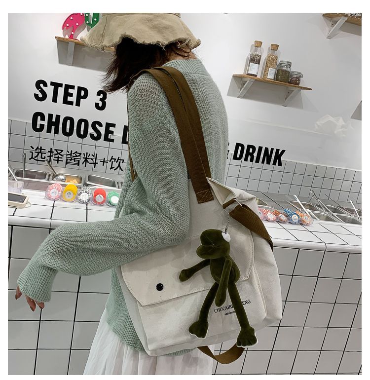 Bag Gang Canvas Crossbody Tote Bag | YesStyle