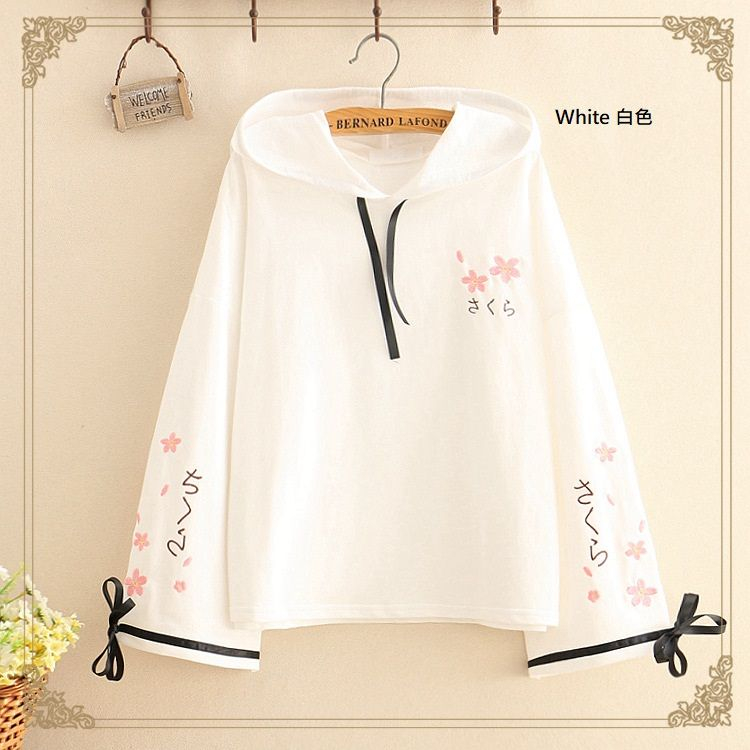 long sleeve hooded top