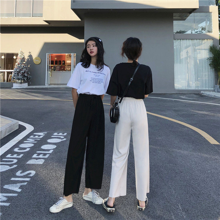 Shopherd - Drawstring Wide-Leg Pants 