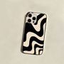Wavy Print Phone Case - iPhone 7 / 8 / SE / 7 Plus / 8 Plus / X / XS / XR / XS Max / 11 / 11 Pro / 11 Pro Max / 12 / 12 Pro / 12 mini / 12 Pro Max / 13 / 13 Pro / 13 mini / 13 Pro Max / 14 / 14 Plus / 14 Pro / 14 Pro Max