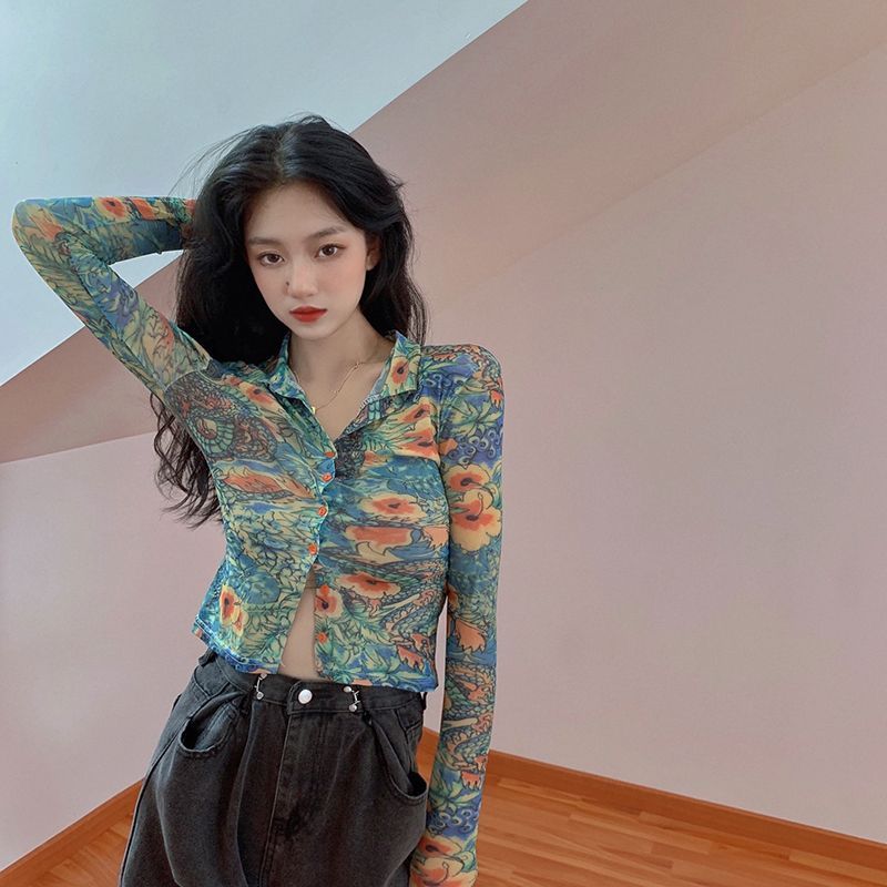 Alfie - Floral Printed Long-Sleeve Top 