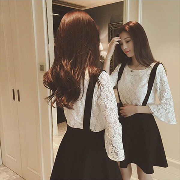 Sleeve Lace Top + Jumper Skirt in Bulk 