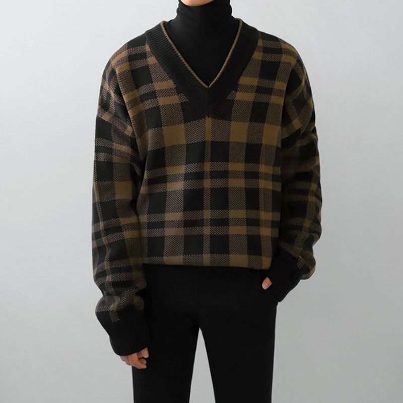 MRCYC - Plaid Sweater | YesStyle