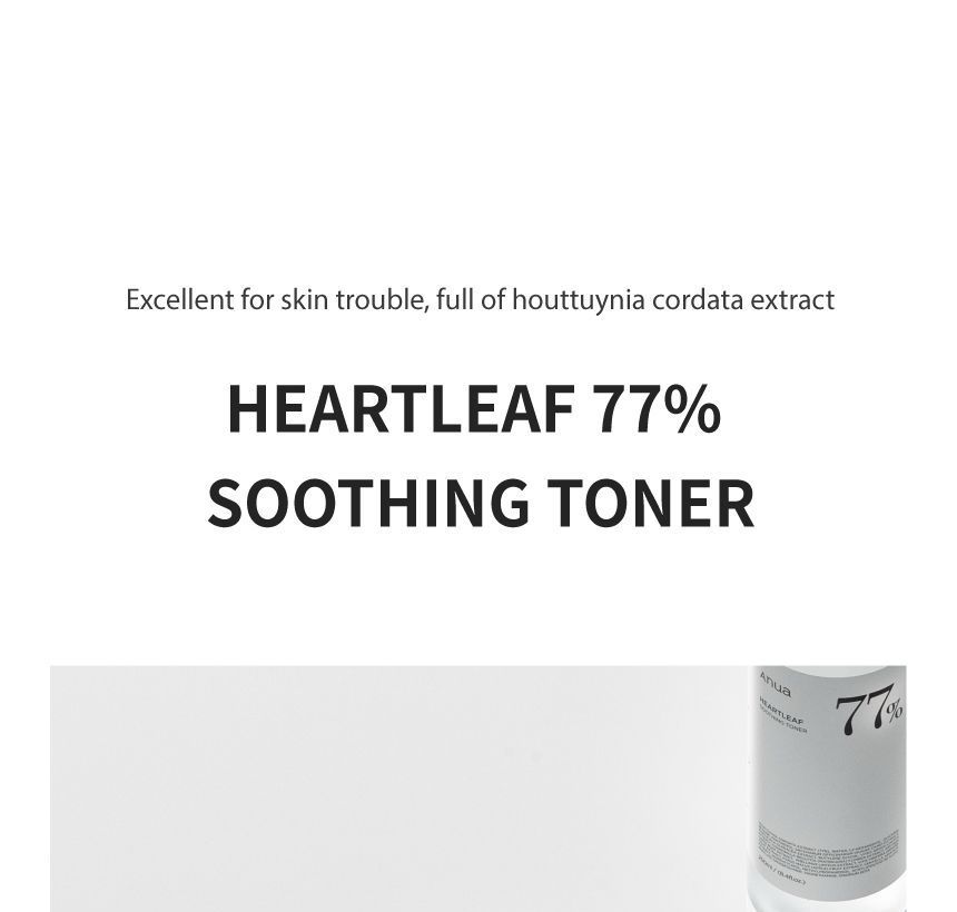 Heartleaf 77% Soothing Toner 250ml - Anua