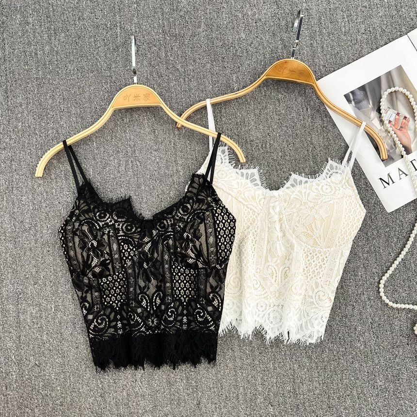 Yearnin - Lace Bustier Cami Top | YesStyle