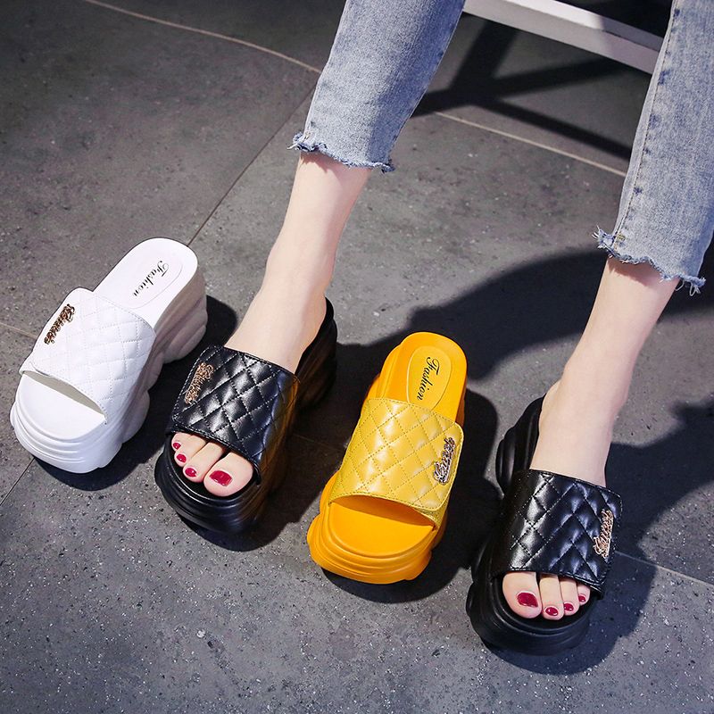 slide sandals platform