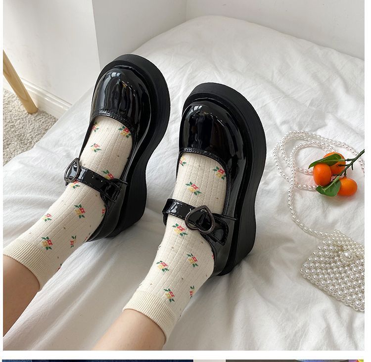 platform wedge mary janes