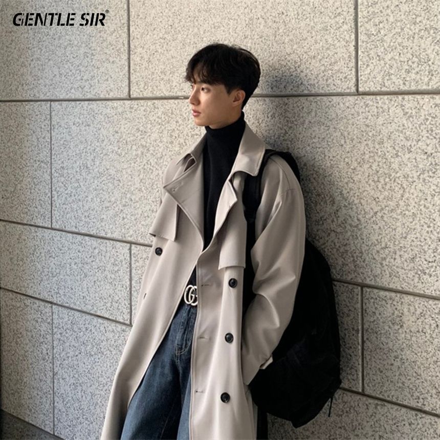long trench pea coat