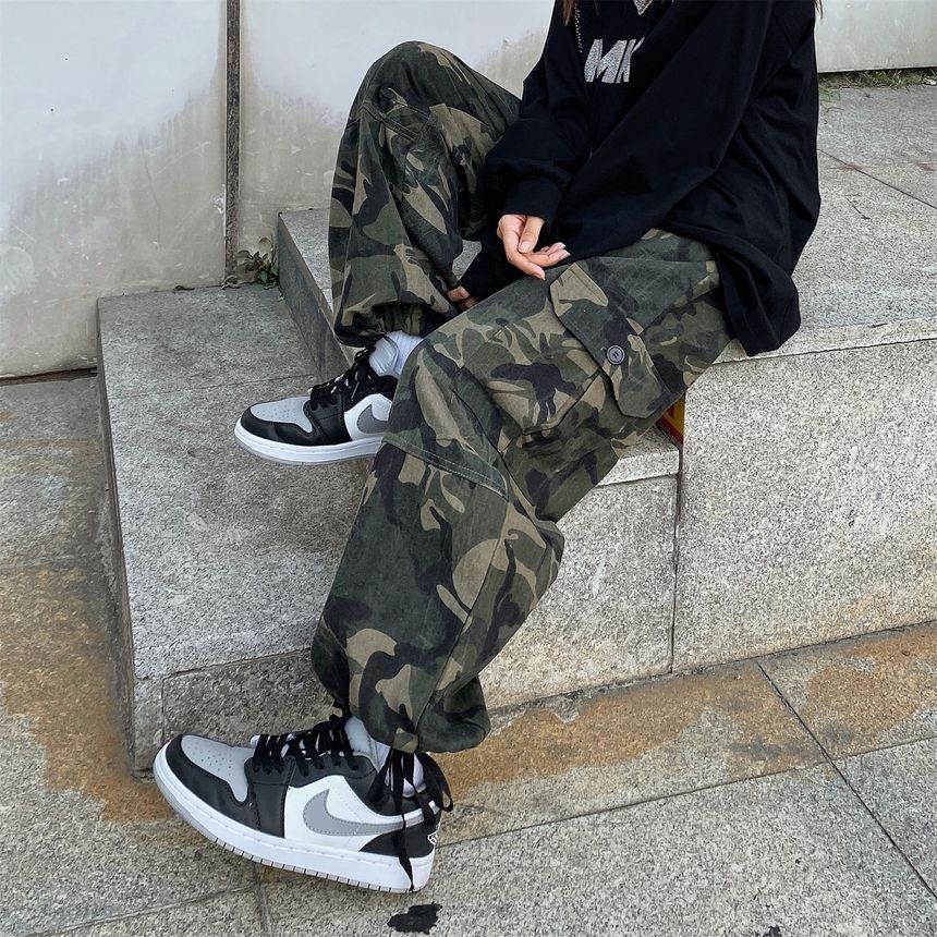 camo print cargo