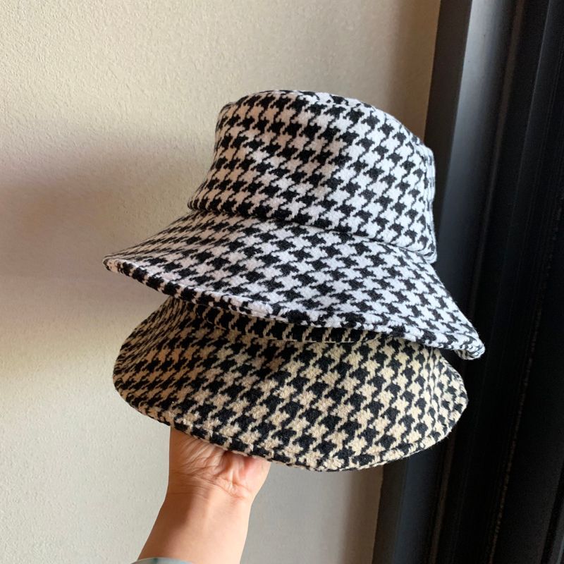 Houndstooth bucket hat Clearance