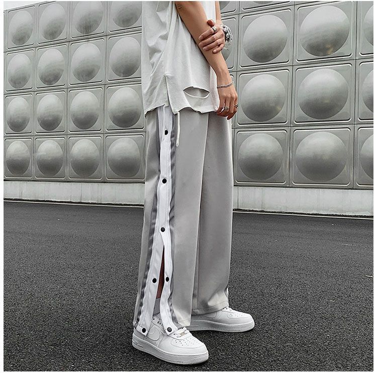 snap button sweatpants