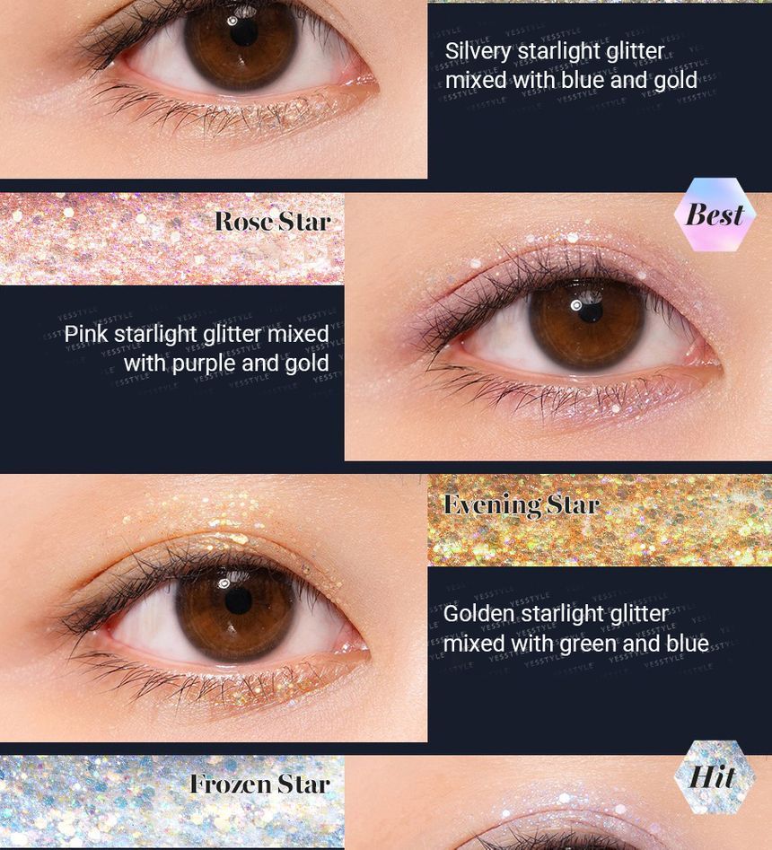romand The Universe Liquid Glitter Shadow 4 Colors YesStyle