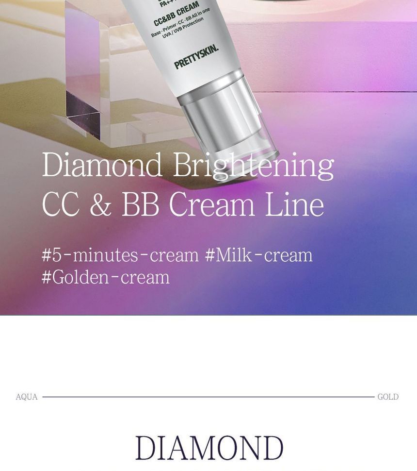 Buy Pretty skin - Diamond Aqua Brightening CC & BB Cream in
