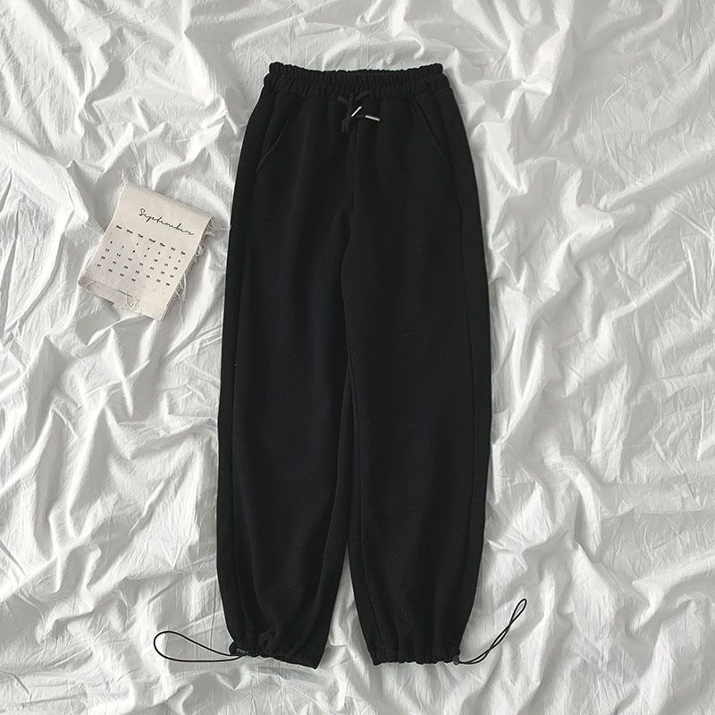 white plain sweatpants