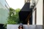 Halter Neck Plain Open Back Slit Crop Top / High Waist Denim Mini Pencil Skort
