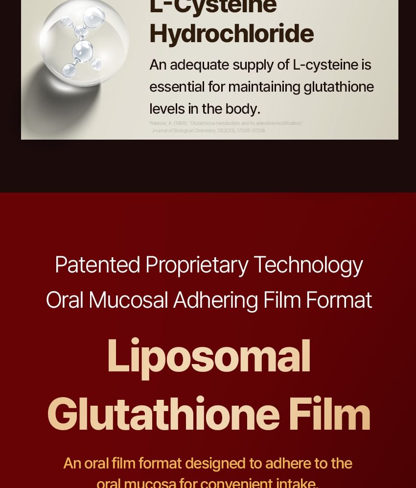 liposome glutathione film BALERNITY] Liposome Glutathione Film - 1pack (30pcs)