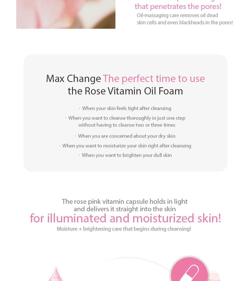 Buy MAXCLINIC - Rose Vitamin Brightening Oil Foam in Bulk ...