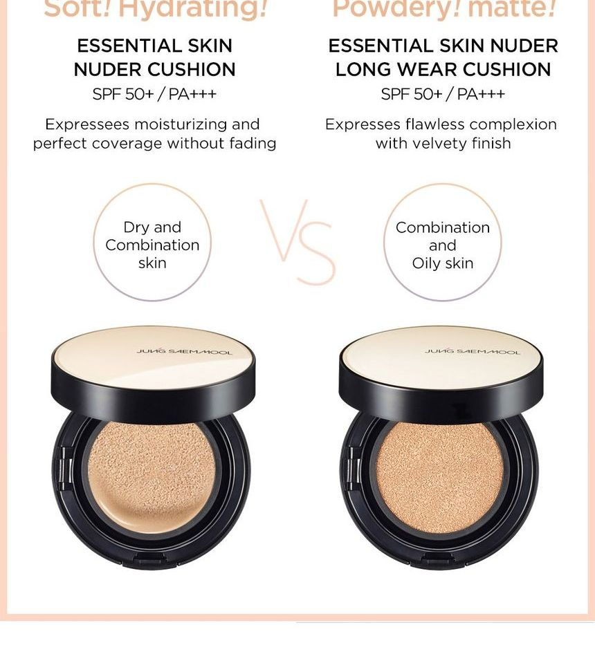JUNG SAEM MOOL Essential Skin Nuder Longwear Cushion Set 3 Colors YesStyle