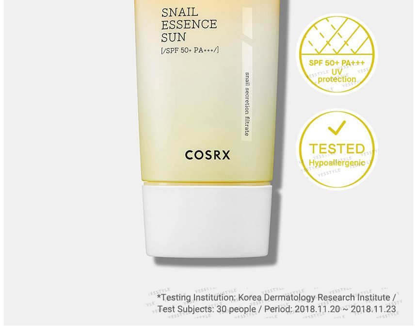 cosrx snail sunscreen ingredients