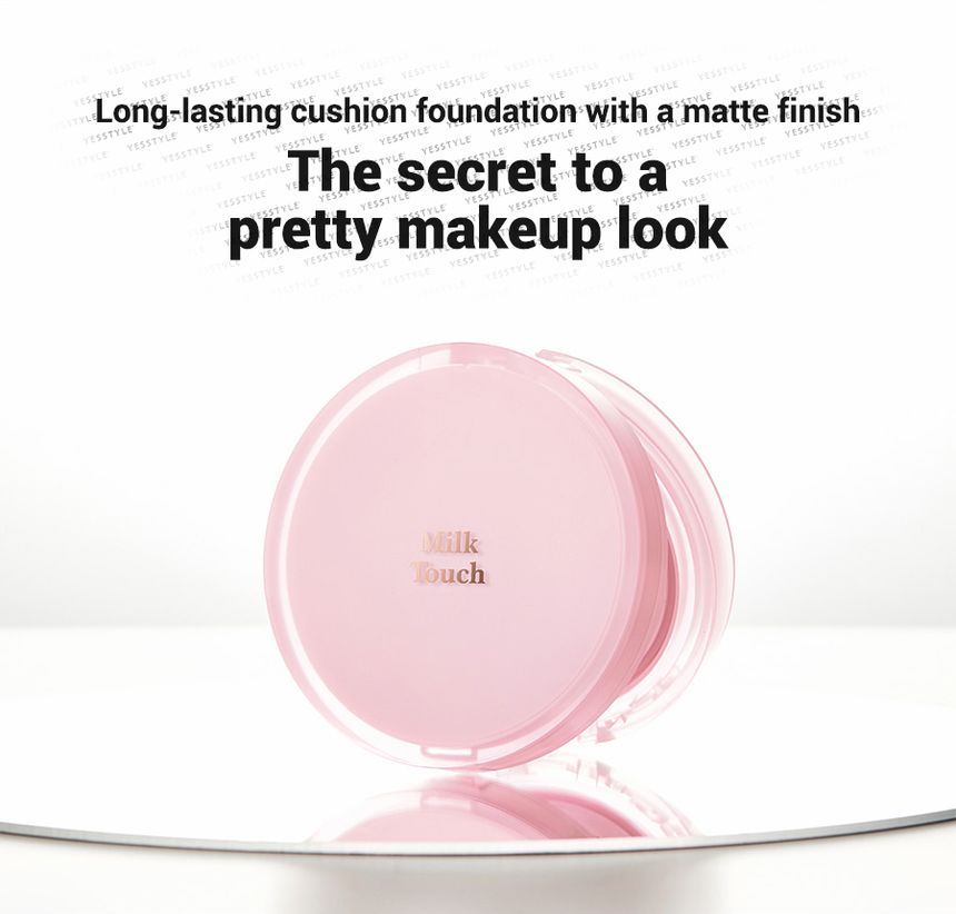 MILK TOUCH Long Lasting Matte Cover Cushion 14g + Refill14g SPF50+PA+++  K-Beauty