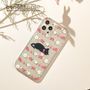 Cat Flower Transparent Phone Case - iPhone 13 Pro Max / 13 Pro / 13 / 13 mini / 12 Pro Max / 12 Pro / 12 / 12 mini / 11 Pro Max / 11 Pro / 11 / SE / XS Max / XS / XR / X / SE 2 / 8 / 8 Plus / 7 / 7 Plus / 6 / 6 Plus